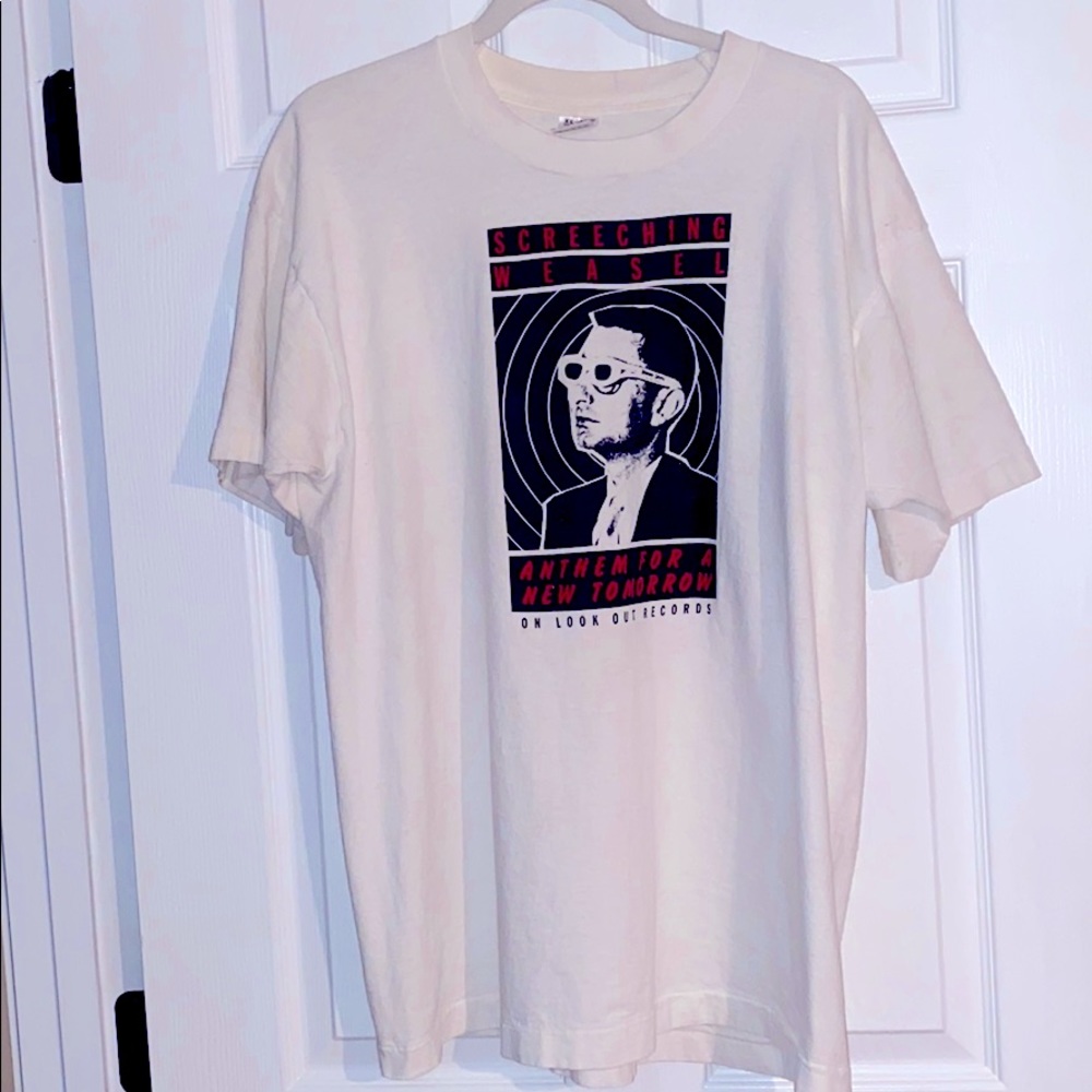 Vintage rare 1993 Screeching Weazel Band Shirt